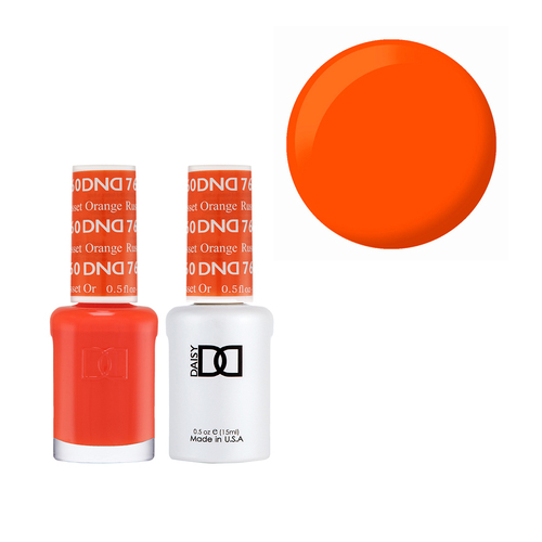 DND 760 Russet Orange - Daisy Collection Gel & Lacquer Duo 15ml
