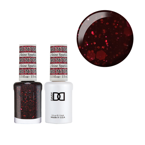 DND 767 Sparkling Shine - Daisy Collection Nail Gel & Lacquer Polish Duo 15ml
