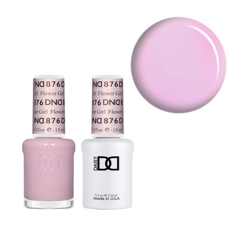 DND 876 Flower Girl - DND Collection Nail Gel & Lacquer Polish Duo 15ml