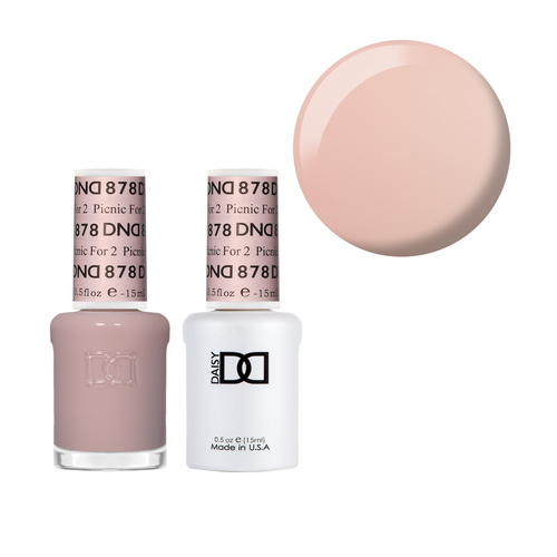 DND 878 Picnic For 2 - DND Collection Nail Gel & Lacquer Polish Duo 15ml