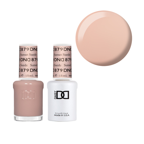DND 879 Sunet Suede - DND Collection Nail Gel & Lacquer Polish Duo 15ml