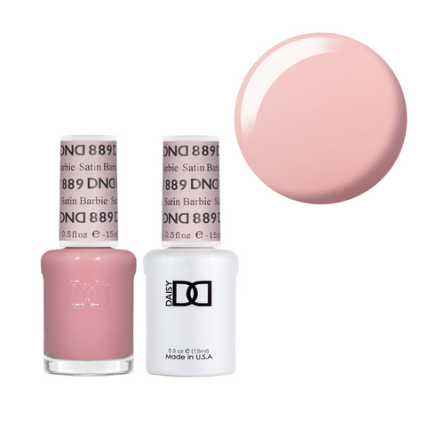 DND 889 Satin Barbie - DND Collection Nail Gel & Lacquer Polish Duo 15ml