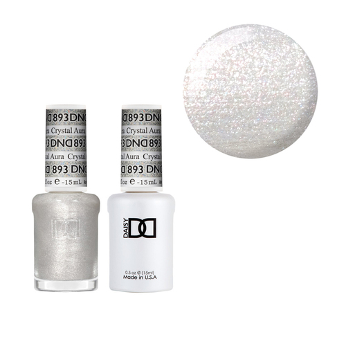 DND 893 Crystal Aura - DND Collection Nail Gel & Lacquer Polish Duo 15ml