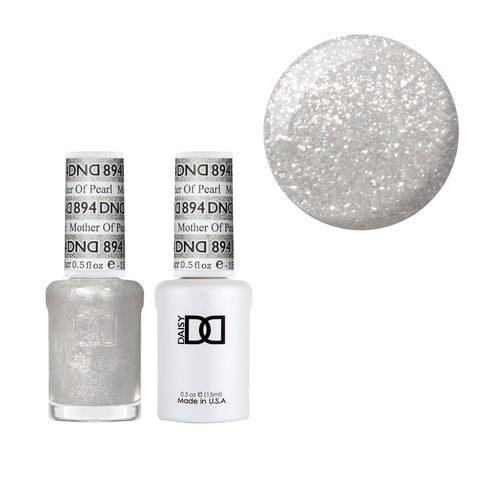 DND 894 Mother of Pearl - DND Collection Nail Gel & Lacquer Polish Duo 15ml