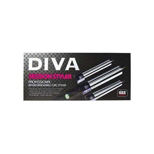 DIVA Professional Interchangeable Curl Styler (Black)
