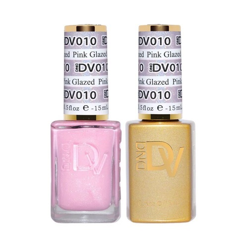 DND DIVA - #010 Pink Glazed - Gel & Lacquer Duo 15ml