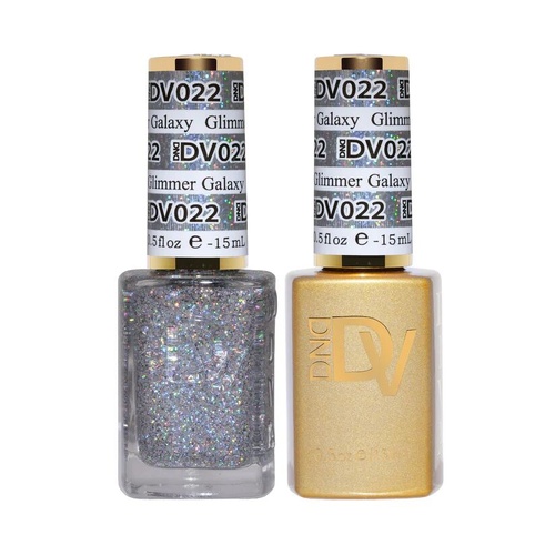 DND DIVA - #022 Glimmer Galaxy - Gel & Lacquer Duo 15ml