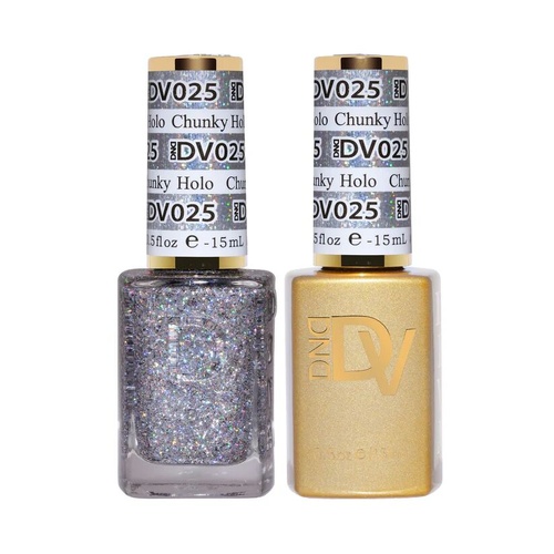 DND DIVA - #025 Chunky Holo - Gel & Lacquer Duo 15ml