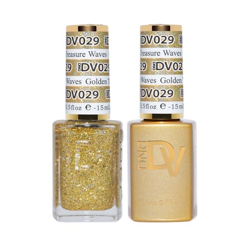 DND DIVA - #029 Golden Treasure Waves - Gel & Lacquer Duo 15ml