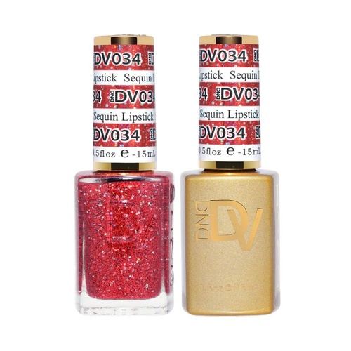 DND DIVA - #034 Sequin Lipstick - Gel & Lacquer Duo 15ml