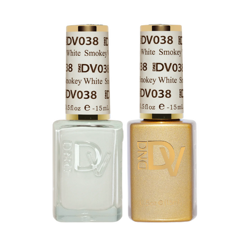 DND DIVA - #038 Smokey White - Gel & Lacquer Duo 15ml