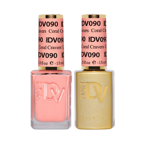 DND DIVA - #090 Coral Cravers - Gel & Lacquer Duo 15ml