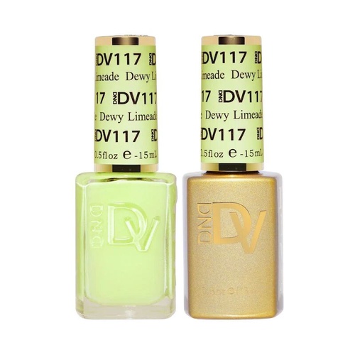 DND DIVA - #117 Dewy Limeade - Gel & Lacquer Duo 15ml