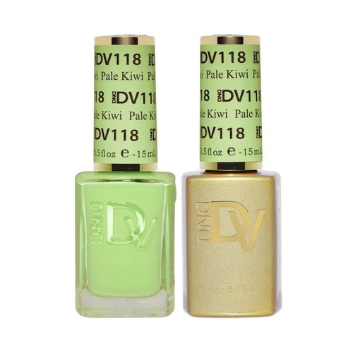 DND DIVA - #118 Pale Kiwi - Gel & Lacquer Duo 15ml