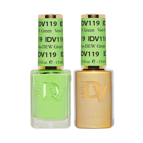 DND DIVA - #119 Voo-DEW Green - Gel & Lacquer Duo 15ml