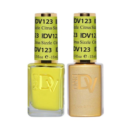DND DIVA - #123 Citrus Sizzle - Gel & Lacquer Duo 15ml