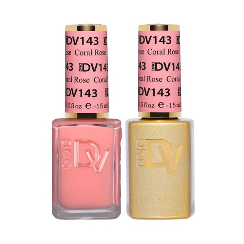 DND DIVA - #143 Coral Rose - Gel & Lacquer Duo 15ml