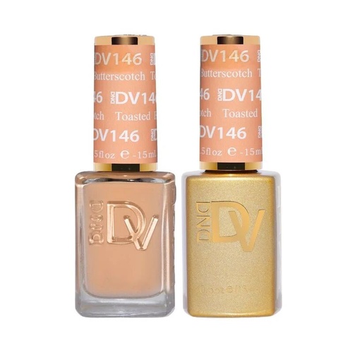 DND DIVA - #146 Toasted Butterscotch - Gel & Lacquer Duo 15ml
