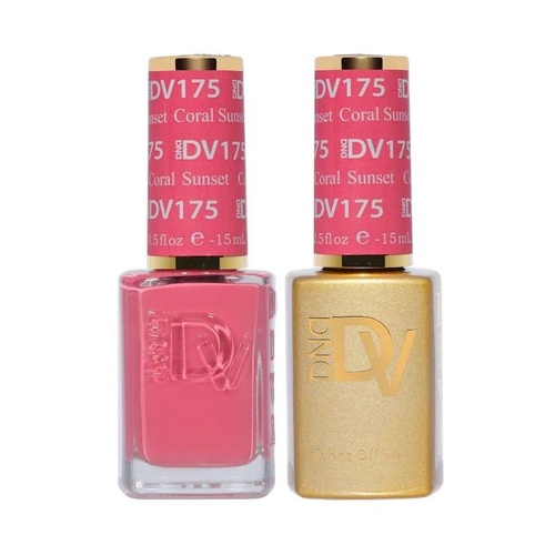 DND DIVA - #175 Coral Sunset - Gel & Lacquer Duo 15ml