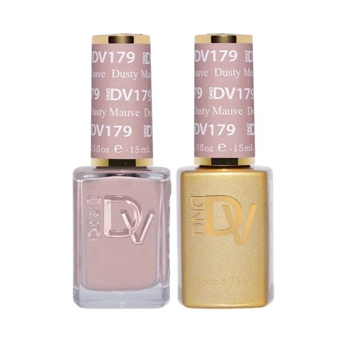 DND DIVA - #179 Dusty Mauve - Gel & Lacquer Duo 15ml