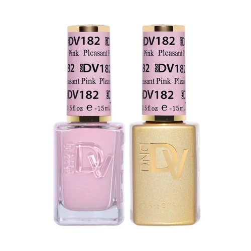 DND DIVA - #182 Pleasant Pink - Gel & Lacquer Duo 15ml