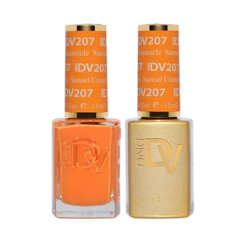 DND DIVA - #207 Sunset Creamsicle - Gel & Lacquer Duo 15ml