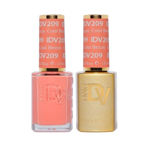 DND DIVA - #209 Coral Breeze - Gel & Lacquer Duo 15ml