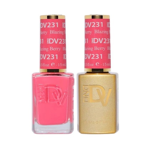 DND DIVA - #231 Blazing Berry - Gel & Lacquer Duo 15ml