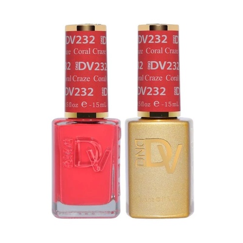 DND DIVA - #232 Coral Craze - Gel & Lacquer Duo 15ml