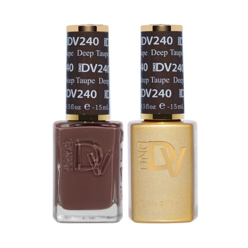 DND DIVA - #240 Deep Taupe - Gel & Lacquer Duo 15ml