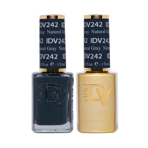 DND DIVA - #242 Nautical Gray - Gel & Lacquer Duo 15ml