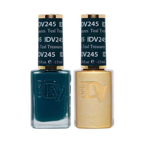 DND DIVA - #245 Teal Treasures - Gel & Lacquer Duo 15ml