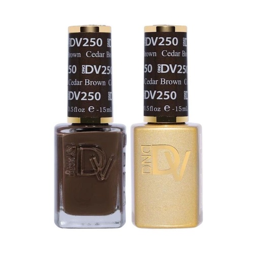 DND DIVA - #250 Cedar Brown - Gel & Lacquer Duo 15ml
