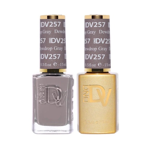 DND DIVA - #257 Dewdrop Gray - Gel & Lacquer Duo 15ml