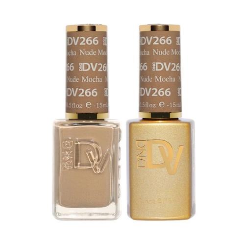 DND DIVA - #266 Nude Mocha - Gel & Lacquer Duo 15ml