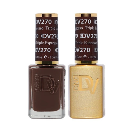 DND DIVA - #270 Triple Espresso - Gel & Lacquer Duo 15ml