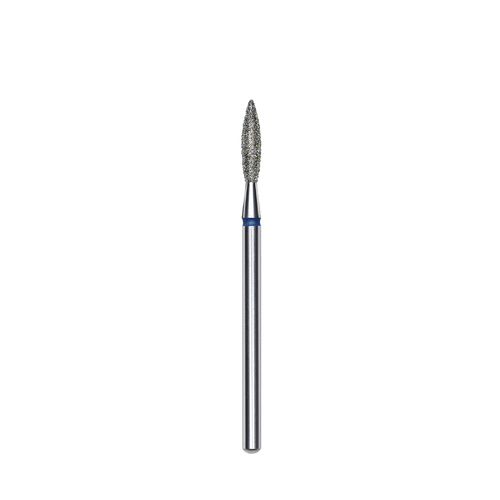 Nail Drill Bit 3/32" - Flame Diamond Head Diameter 1.6 mm / Working Part 8 mm - Blue