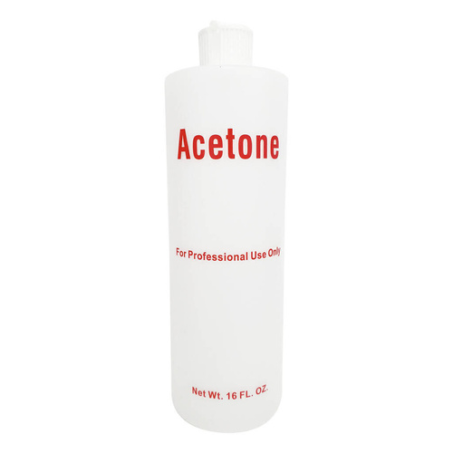 Empty Plastic Acetone Bottle 500ml (16oz)