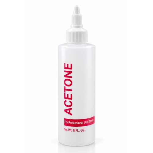 Empty Plastic Acetone Bottle 250ml (8oz)