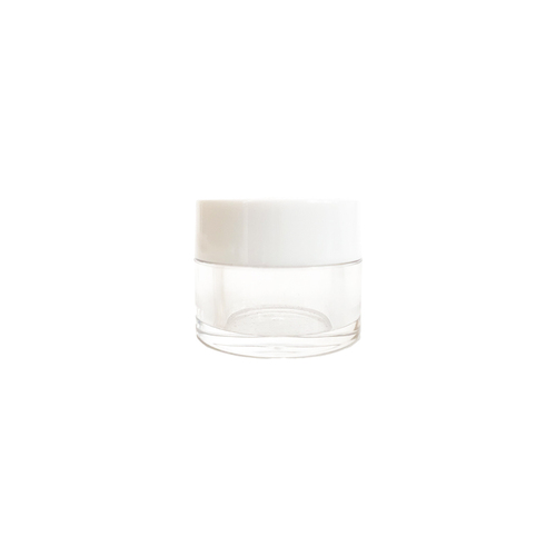 Empty Plastic Jar Clear Acrylic Dip Dipping Powder Nail Monomer Container 0.5oz