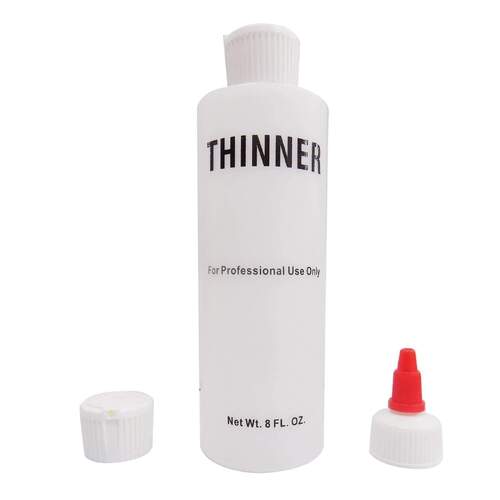 Empty Plastic Thinner Bottle (8oz)