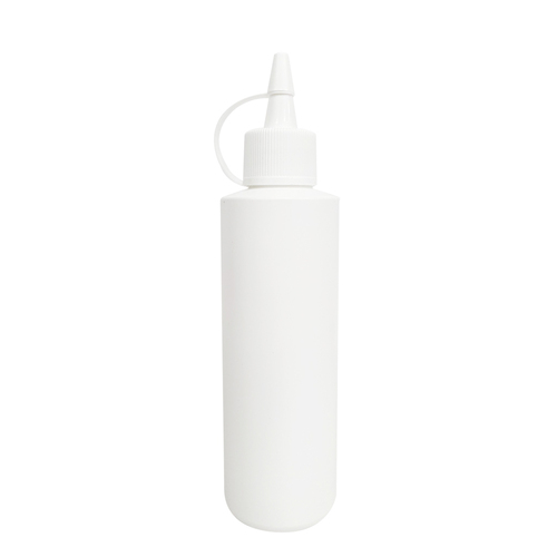 Empty Plastic White Bottle + Witch Cap 250ml (8oz)