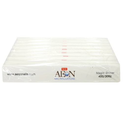 Aeon - Nail Files Shiner Square White 400/3000 1 pcs