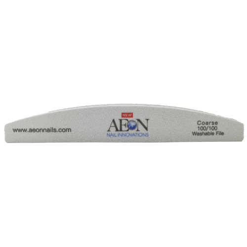 Aeon - Nail Files Silver Half Moon Sponge Coarse 100/100 1 pc