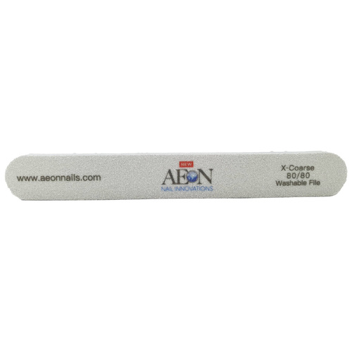 Aeon - Nail Files Silver Straight Sponge X-Coarse 80/80 1 pc