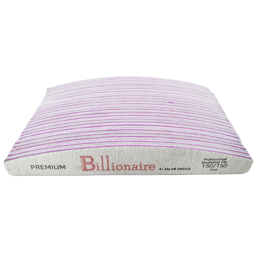 Billionaire - Nail Files Premium Gray Half Moon Fine 150/150 25 pcs