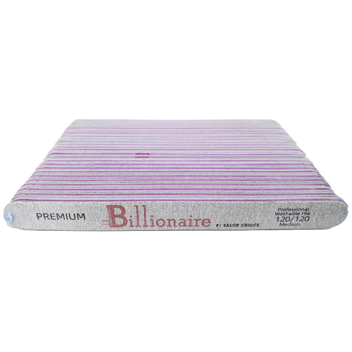 Billionaire - Nail Files Premium Gray Straight Medium 120/120 25 pcs