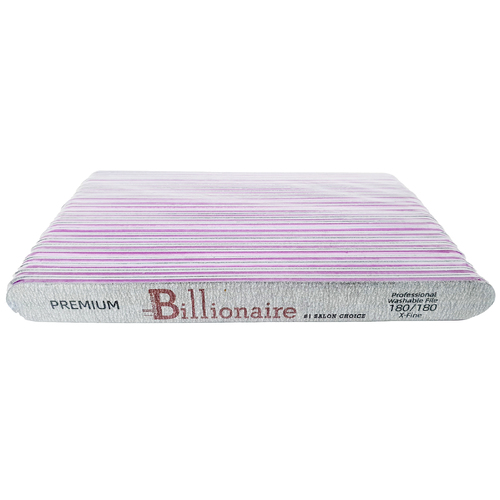 Billionaire - Nail Files Premium Gray Straight X-Fine 180/180 25 pcs