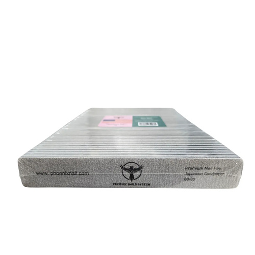 Phoenix - Nail Files Gray Square X-Coarse 80/80 50 pcs