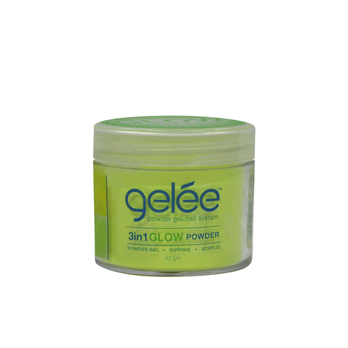 Gelee 3 in 1 Glow Acrylic Dip Dipping Powder Gel Nail GCPG02 - Glowstix - 42g